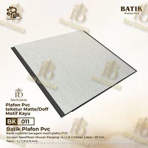 Plafon PVC Tekstur Matte/Doff Motif Kayu BK 011