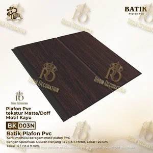 Plafon PVC Tekstur Matte/Doff Motif Kayu BK 003 N