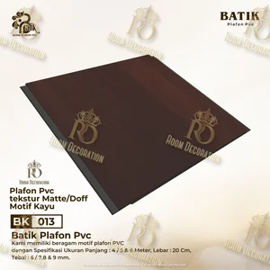 Plafon PVC Tekstur Matte/Doff Motif Kayu BK 013
