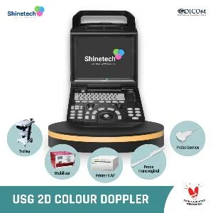 Alat USG ShineTech Full Digital Colour Doppler Ultrasonic Diagnostic System With Probe Convex + Probe Transvaginal + Printer BW + Trolley + Stabilizer
