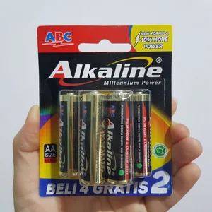 Baterai AA Alkaline Baterai abc ALKALINE - AA / A2