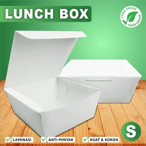 Paper Lunch box Kemasan Kotak Makanan Kertas Kecil S