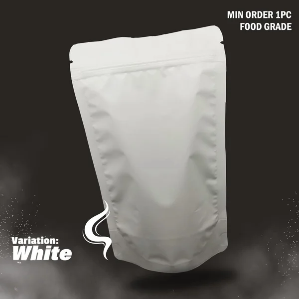 Standing Pouch 14 x 23 Kemasan Plastik Ziplock Non Window Putih 