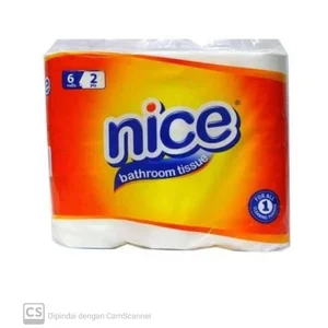 Nice Bathroom Tissue Tisu Toilet 6 Roll Tisu Gulung Tisu Toilet