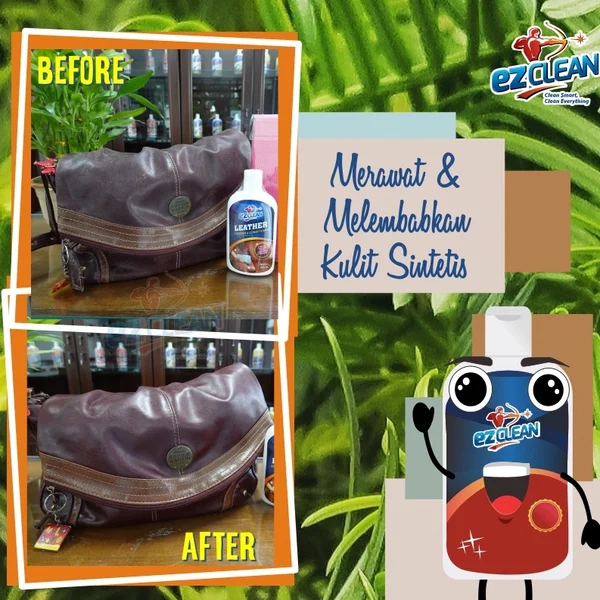 Cairan Pembersih Kaca Pembersih Sofa Kulit Sintetis Ezclean Leather Cleaner Pembersih Noda