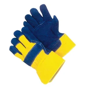SARUNG TANGAN PENGAMAN KERJA  KUNING BIRU