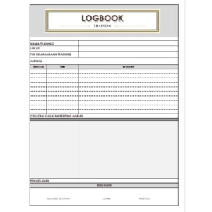 Logbok Pelatihan Kertas HVS A4