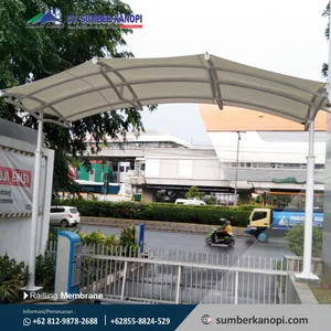 Kontruksi kanopi tensile membrane AGTex