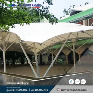 Kontruksi kanopi tensile membrane AGTex