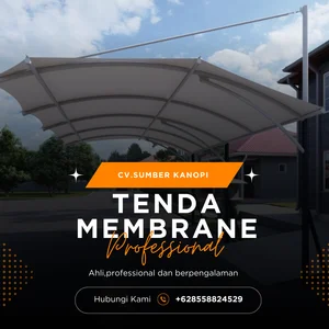 Konstruksi Kanopi membrane tensile  Agtex 851 P1 / Tenda Membrane