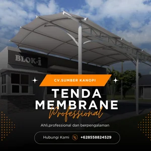 Konstruksi Kanopi membrane tensile  Agtex 851 P1 / Tenda Membrane
