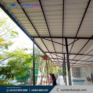 Kanopi alderon twinwall per m2