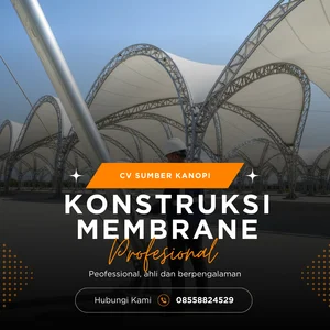 Konstruksi kanopi tensile membrane 851p1