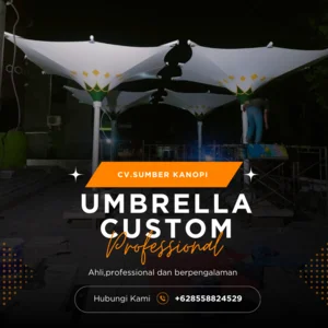 Tenda membran custom diameter 340 cm