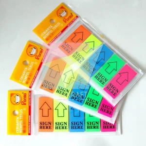 PRONTO SIGN HERE PANAH 5 WARNA ALAT Alat Tulis Lainnya