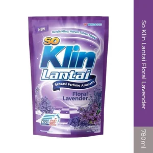 So Klin Pembersih Lantai Flora Lavender Ungu Pouch 780 Ml