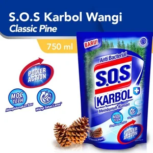 sos karbol wango clasic pine refill 750 ml