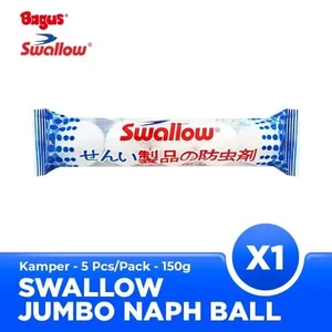 Swallow Kamper Toilet  Ball 1 pack Isi 5 - Putih Utuh