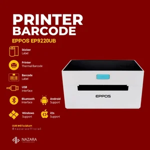 Printer Barcode Label Thermal EPPOS EP9220UB USB Bluetooth