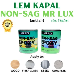 Lem EPOXY NON SAG MR LUX Kemasan 12 set ukuran 1.8 Kg per Set (bahan epoxy)