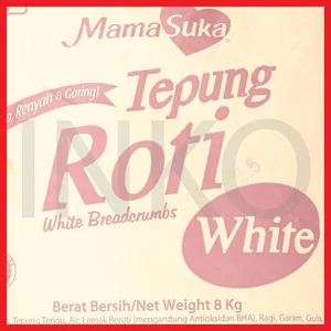MAMASUKA TEPUNG ROTI WHITE BREADCRUMBS SEDAP RENYAH GARING 8KG - PT ...