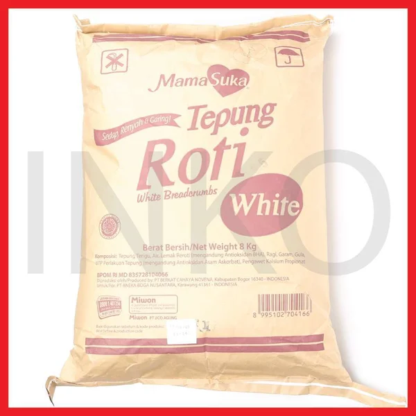 MAMASUKA TEPUNG ROTI WHITE BREADCRUMBS SEDAP RENYAH GARING 8KG - PT ...