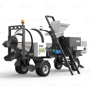 Mesin Pengaduk Aspal Seluler Portabel Kecil ALB10 Mobile Asphalt Mixing Plant