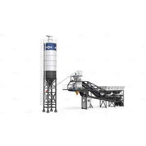 AJY-25 Mobile Mesin Batching Plant AIMIX 25m3/h