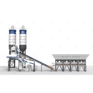 Mesin Batching Plant AJQ100: Pemasangan Cepat dan Pengaturan Mudah oleh AIMIX