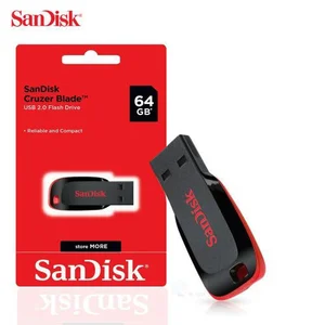 FLASHDISK SANDISK 64GB ORIGINAL CRUZER BLADE