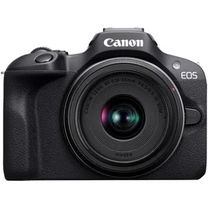 Camera Canon Mirrorless EOS R100 with Kit RF-S 18-45mm F/4.5-6.3 - IS STM - 32 GB - Resmi