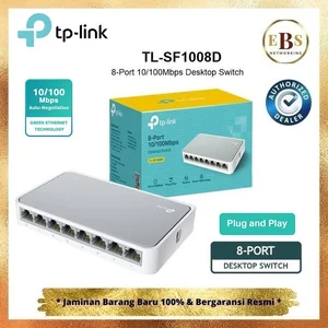 TP-Link TL-SF1008D 8-Port Desktop Switch Fast Ethernet 10/100Mbps Plug & Play