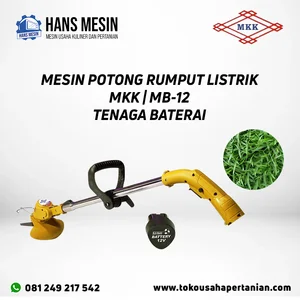MESIN POTONG RUMPUT LISTRIK MKK MB-12 TENAGA BATERAI