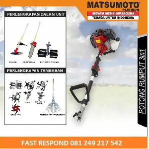 MESIN POTONG RUMPUT 3IN1 MATSUMOTO MBC-300