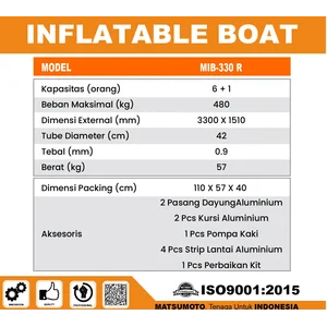PERAHU KARET 6+1 ORANG MATSUMOTO MIB-330 R