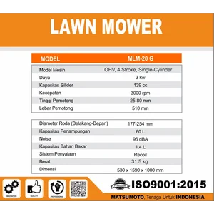 MESIN POTONG RUMPUT MATSUMOTO MLM-20 G