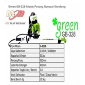 Mesin Potong Rumput - GREEN GB328 2 TAK