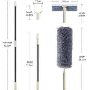Alat Pembersih Rumah / Kemoceng Bulu Microfiber / Gagang Panjang 280cm