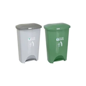 Tempat Sampah Injak 42 Liter Green Leaf 2142 Dustbin / Kotak Sampah