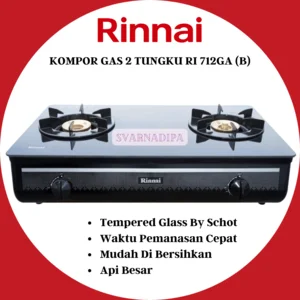 KOMPOR GAS PORTABLE RINNAI RI 712GA B