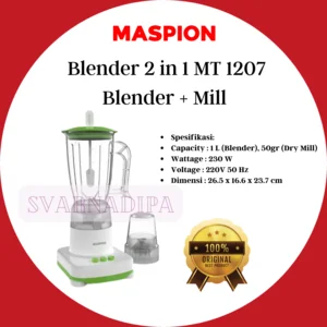 BLENDER MASPION 2 IN 1 MT 1207 