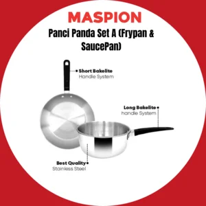 PANCI MASPION PANDA SET A FRYPAN DAN SAUCEPAN
