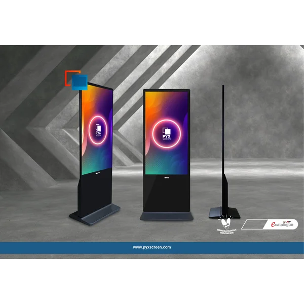 Digital Banner/ Digital Signage Floor Standing 43-75 Inch Non Touch TKDN