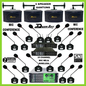 Paket Sound Conference Mic Meja Wireless Dusenberg 16 Channel Confer8
