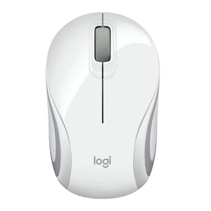 Logitech M187 Mouse Wireless Mini Portable - White