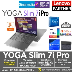 Lenovo Yoga Slim 7i Pro i7-1260P 16GB 512GB SSD Iris Xe Win11+OHS - STORM GREY