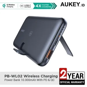 Aukey Powerbank PB-WL02 Wireless Charging 10000mAh