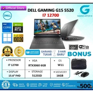 Laptop Gaming DELL G15 5520 i7-12700 - Laptop Notebook