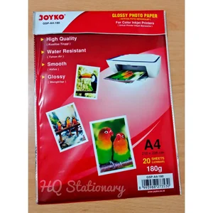 Alat Kantor Lainnya Glossy photo paper A4 180 joyko