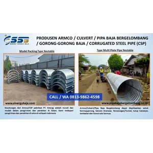 Pipa Baja Bergelombang Nestable dan Multi Plate Kabupaten Bojonegoro Jawa Timur